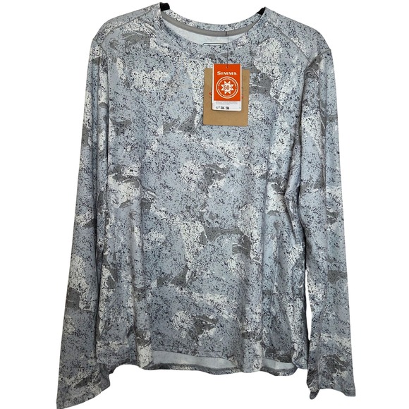 Simms Tops - NWT Simms SolarFlex Crew Sun Protection‎ Shirt Thumbholes Fishing Womens XL